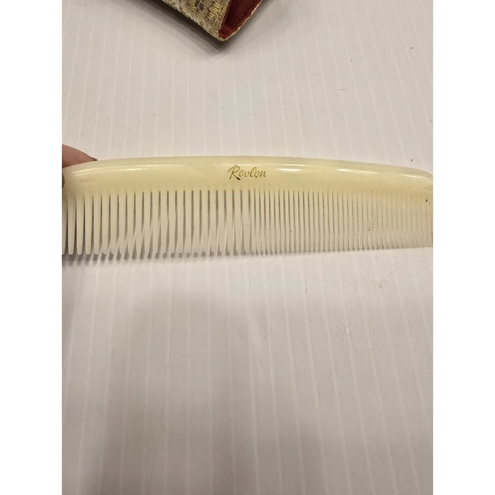Revlon Vintage Travel Manicure Comb Kit With Mirror All Pieces Orig.Paperwork